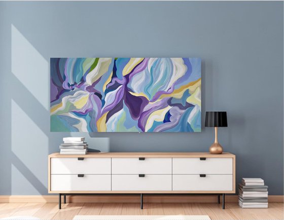 Lavender Abstract - Original Acrylic Painting