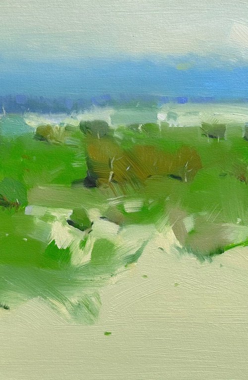 Vibrant Summer, Original oil painting, Handmade artwork, One of a kind by Vahe Yeremyan