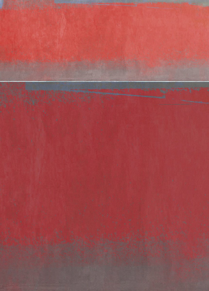 Organic Abstract Giclee Print By Adrian Bradbury, 17 X 22, Red #1, Original Artwork