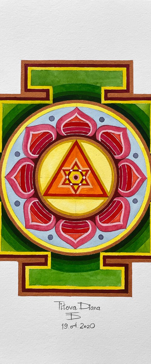 Ganesha Yantra by Diana Titova