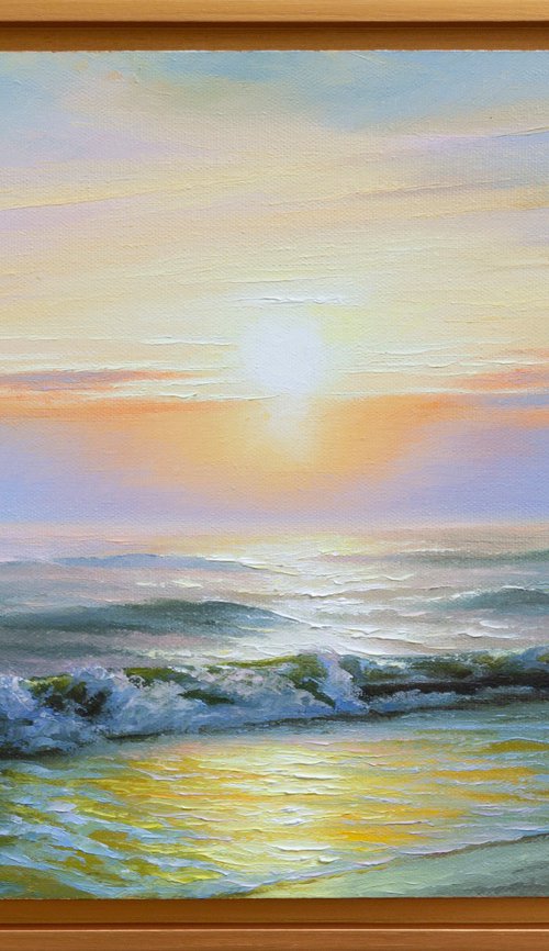 SUNRISE OVER THE SEA by Oleksii Vylusk