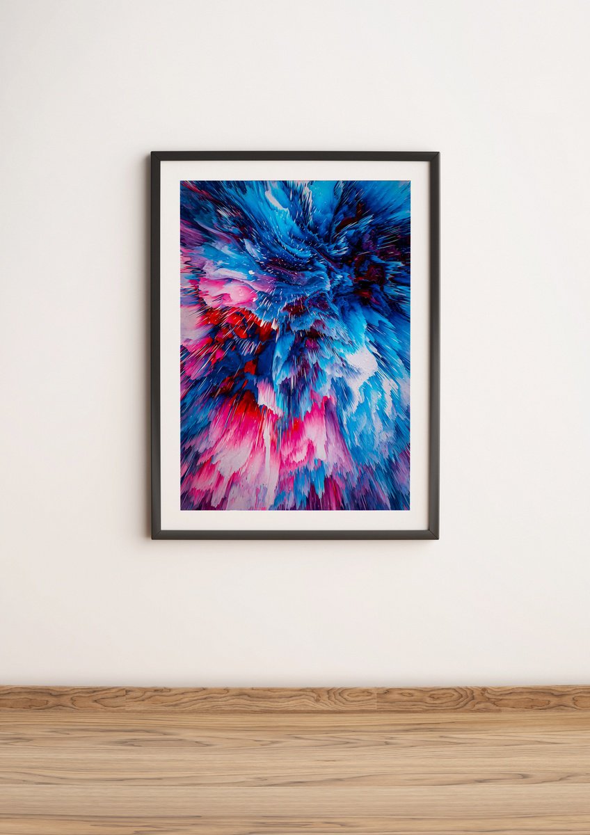 Organic Abstract Giclee Print By Sarah Pena, 16 X 22", Galaxy