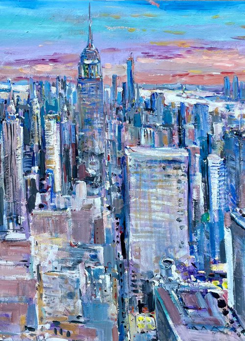 Manhattan New York 140 x 75 cm by Altin Furxhi