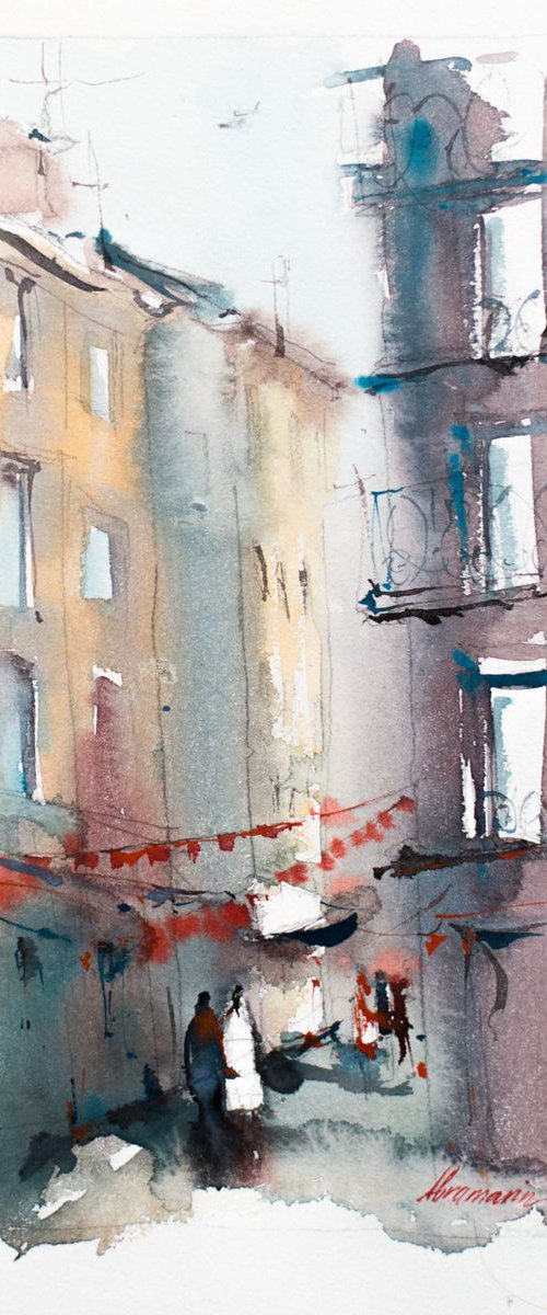 Sketch "Autumn in Provence" by Marina Abramova