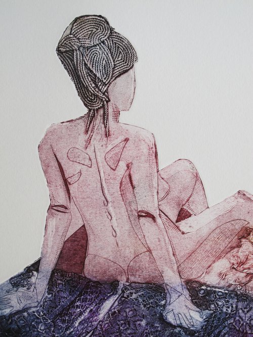 Seated Female Nude by Catherine O’Neill