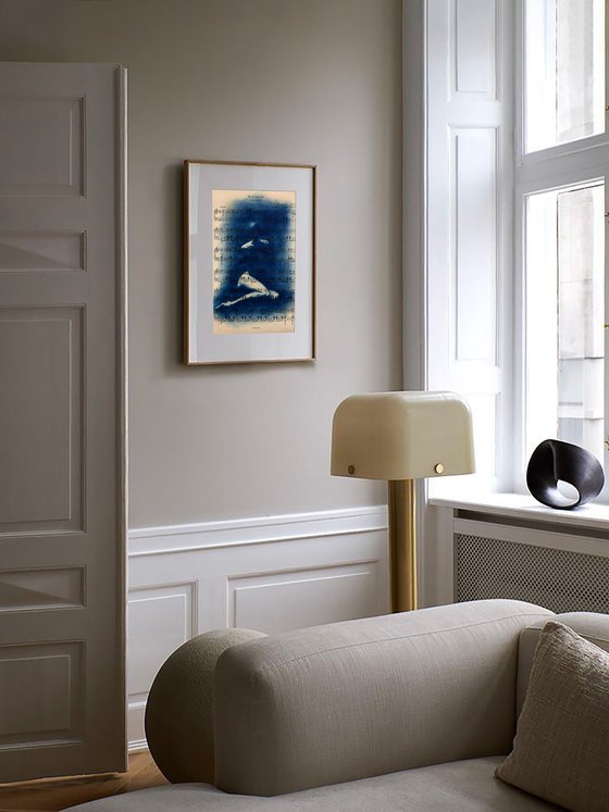 Muse №1 - Contemporary Nude Cyanotype