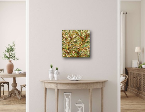Ever Together - Green Gold Abstract