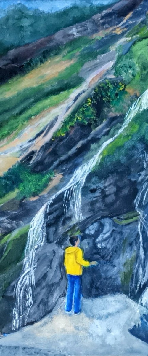 Waterfall at Powerscourt by Maureen Greenwood