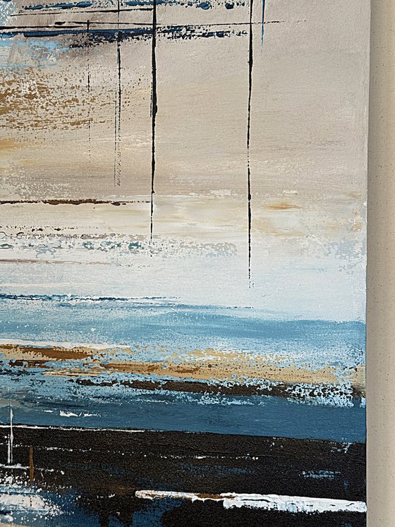 Azure Sandlines-Blue Beige Ochre