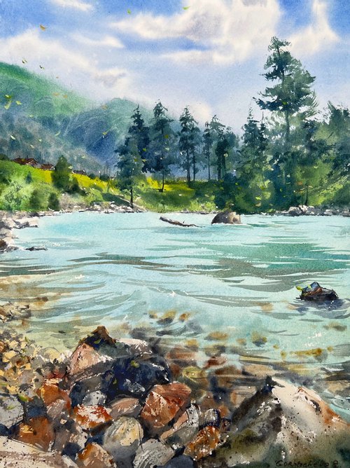Arkhyz. Mountain river #2 by Eugenia Gorbacheva