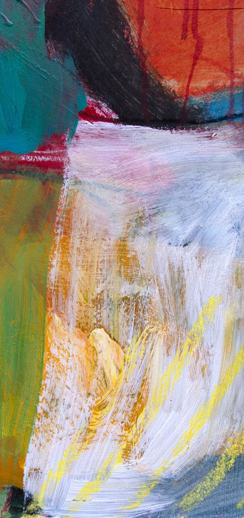 Red Ripple Pattern by Elizabeth Anne Fox