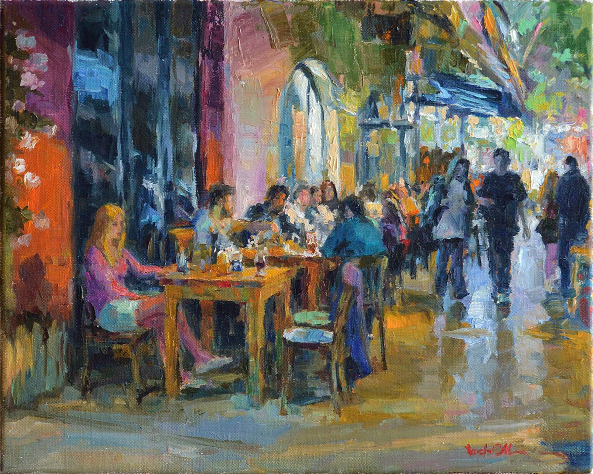 Caf�, street #4 by Vachagan Manukyan