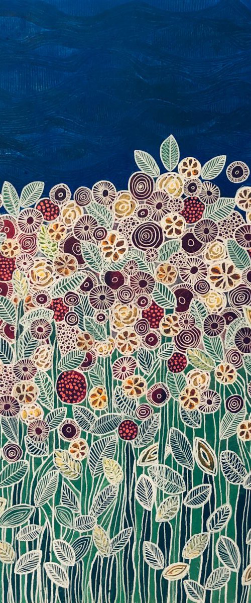 Garden beneath the blue sky CZ19039 by Carol Zsolt
