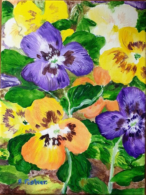 pansies by Sandra Fisher