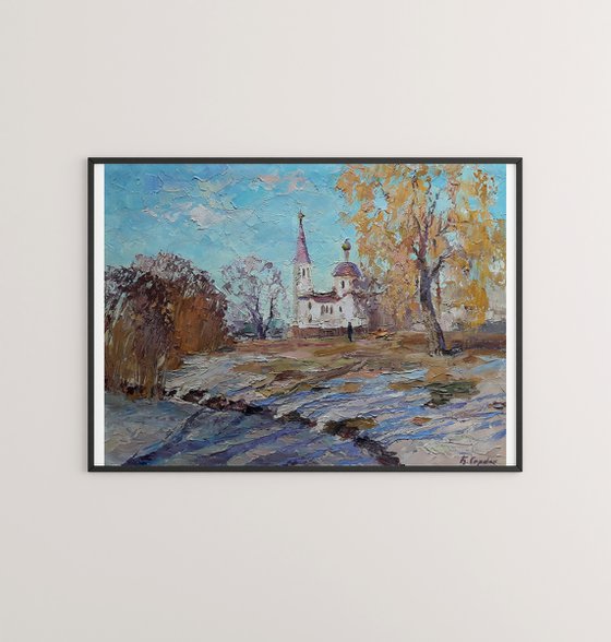 Winter Landscape with a Temple