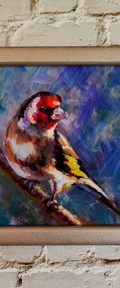 European goldfinch by Anastasia Art Line