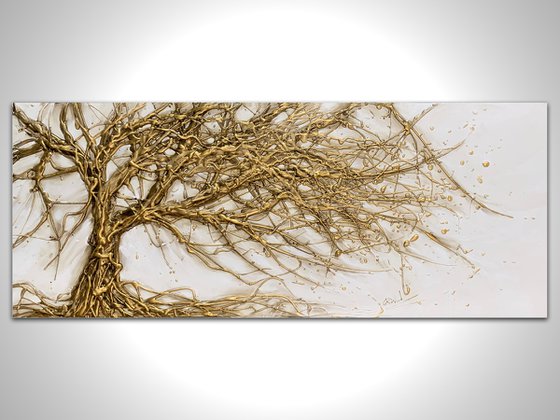 Gold Fantasy Tree II 101 x 41 cm