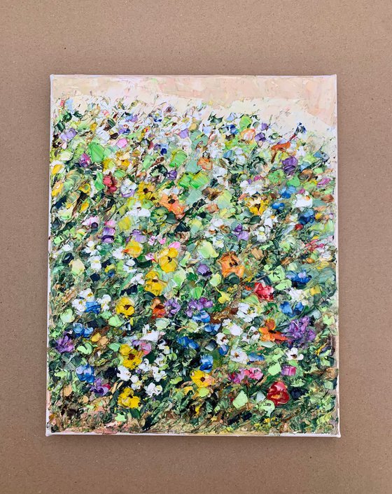 Colorful flowers meadow