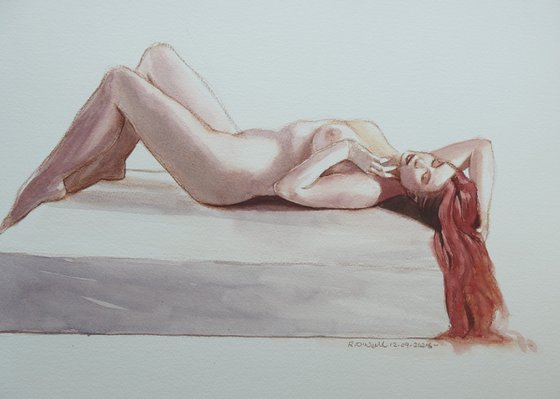 Reclining female nude
