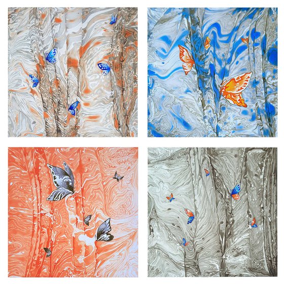 Set of 4 «Tropical Forest»