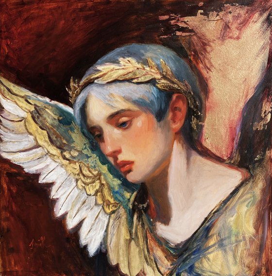 Melancholy Gold Angel