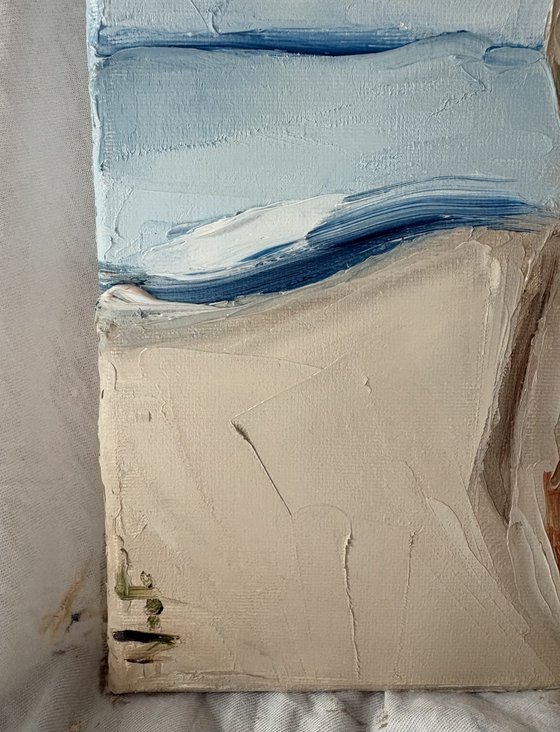 Calm solitary Italian coast