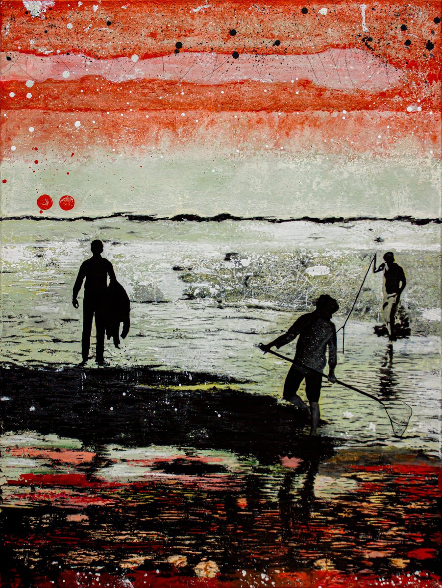 Buddies By Db Waterman, 35 X 47, Artwork For Sale On Artfinder