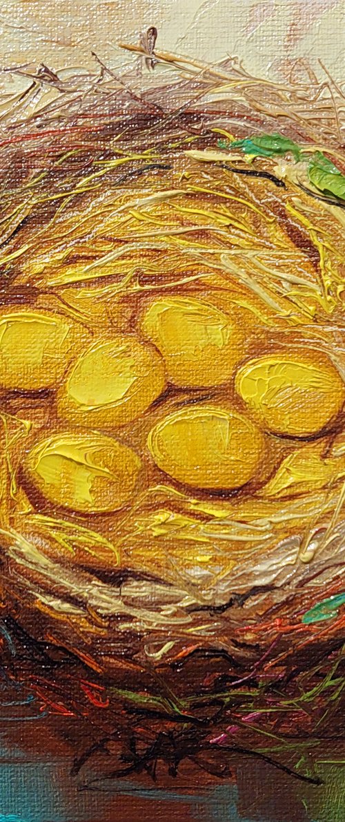 Golden eggs by Nataly Derevyanko
