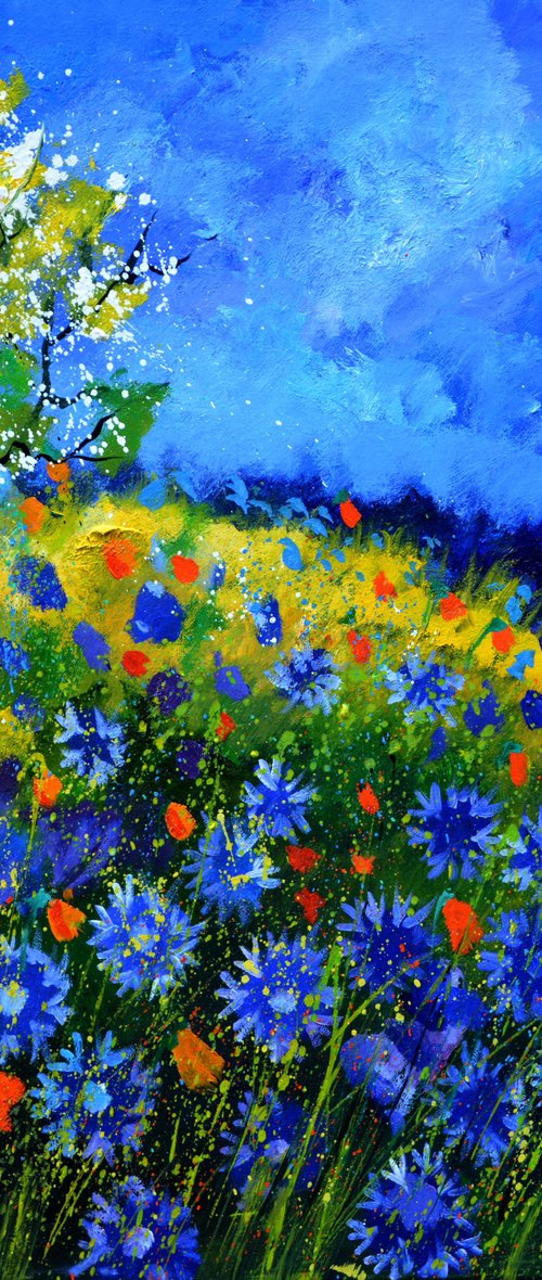 Poppies at moonshine by Pol Henry Ledent