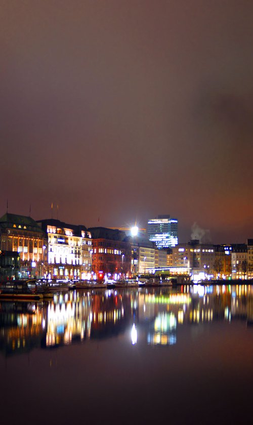 " Hamburg. Night Lights " Limited Edition 1 / 15 by Dmitry Savchenko