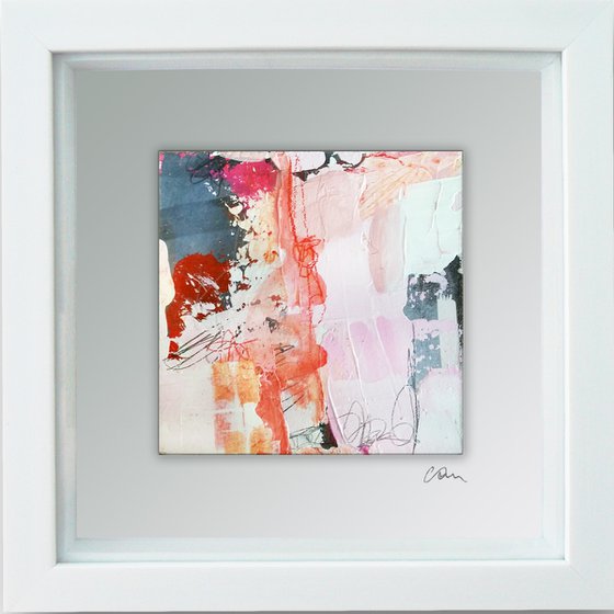 Framed ready to hang original abstract  - Wish #4