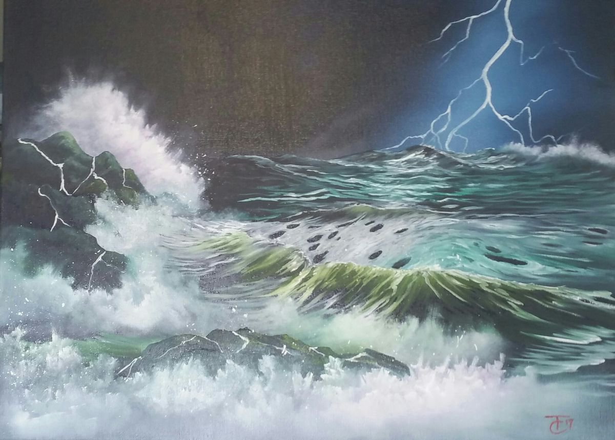 Lightning strikes by Tina Francis