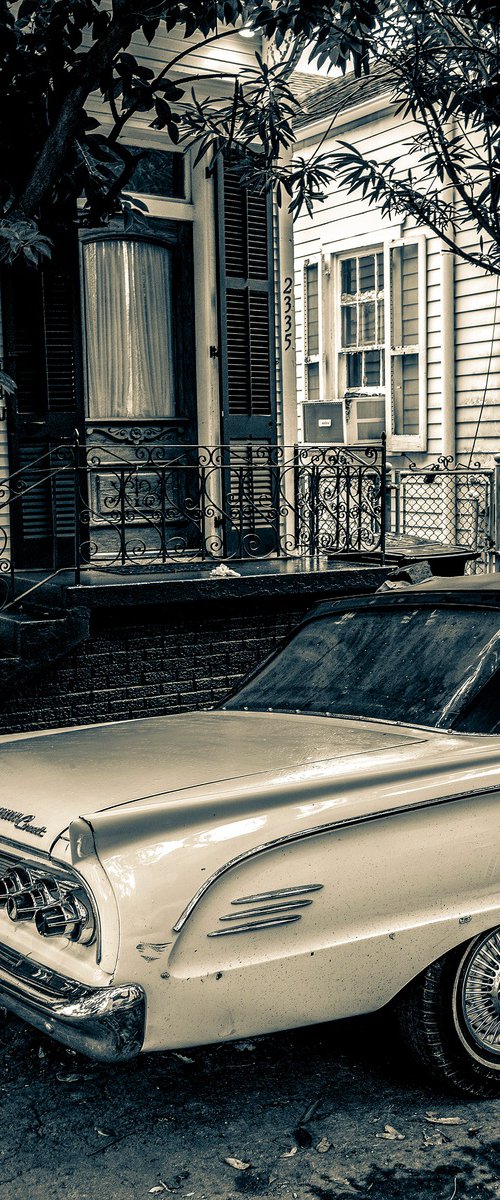 Mercury Comet Bywater- New Orleans ( Vintage Print ) by Stephen Hodgetts Photography