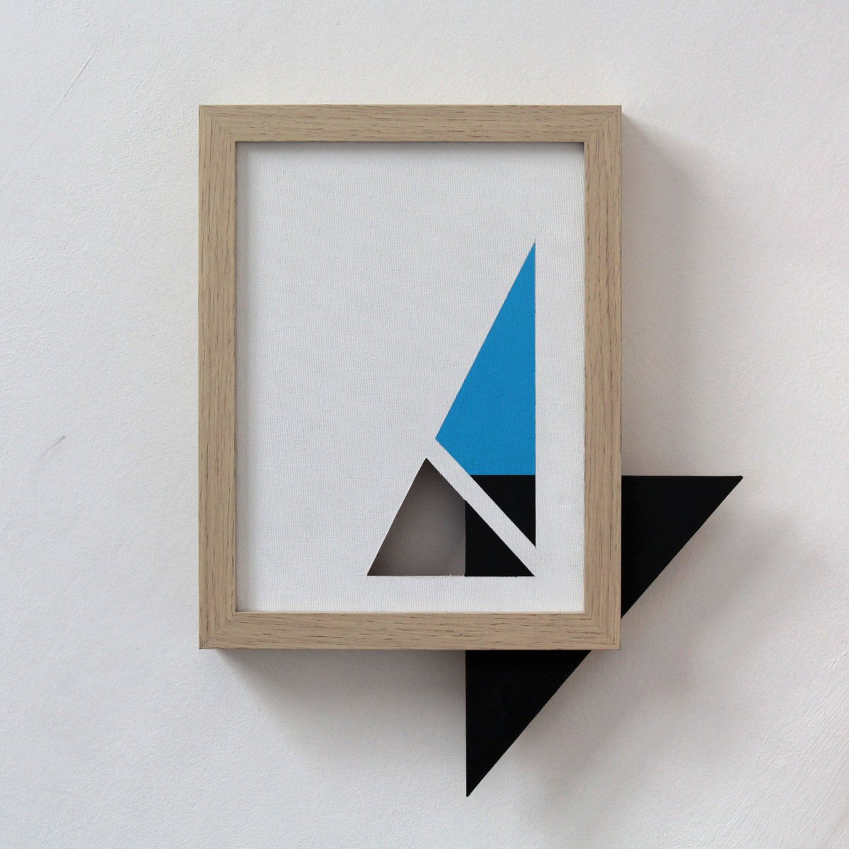 Geometric Abstract Acrylic Painting By Martin Singer, 11 X 14", C3T02-23, Original Artwork