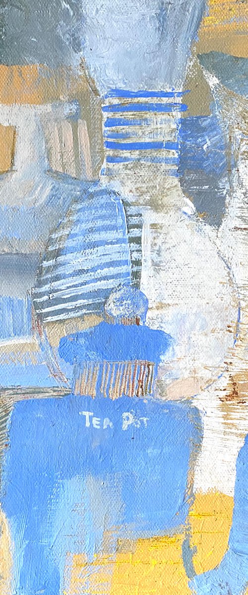 Abstract Still Life. Acrylic painting on canvas, 12 x 12 in by Daria Borisova