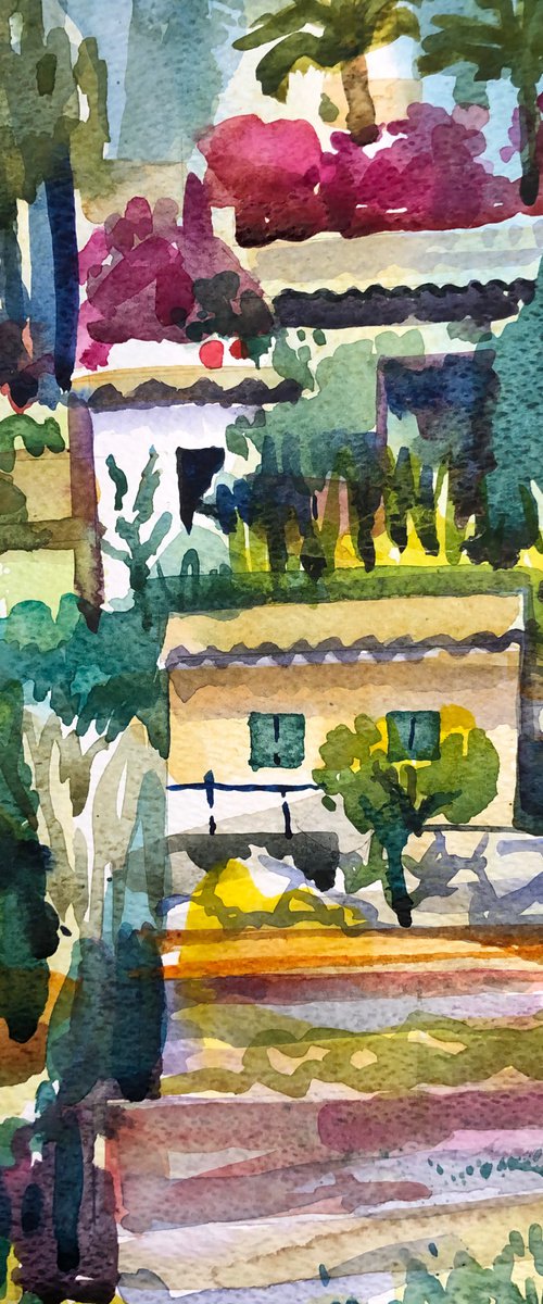 Through the Cypress, Mallorca - Baleariac Islands by Annie Meier