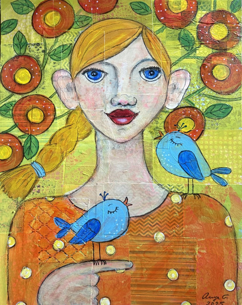 Painting , Music To Her Ears By Anya Getter, 16 X 20, Artwork For Sale On Artfinder