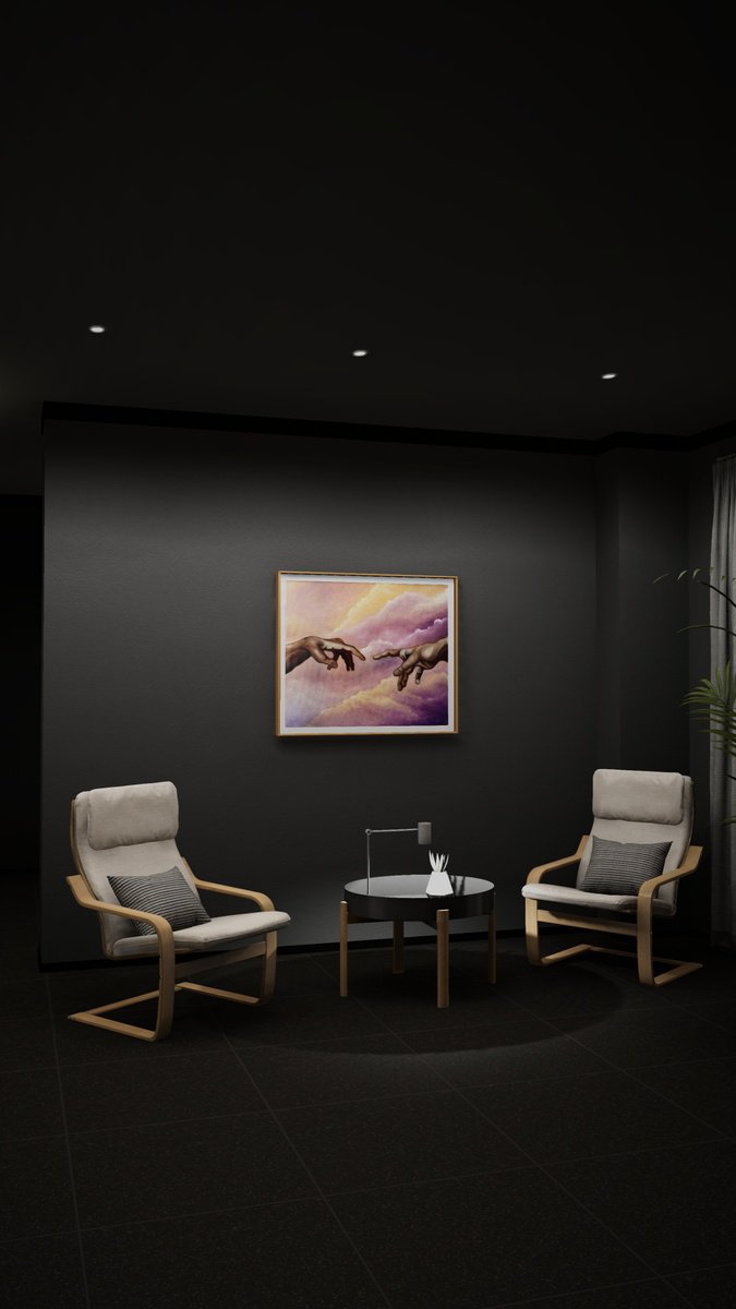 Expressive Portrait Oil Painting By Anastasiia Novitskaya, 28 X 24, Hands Of Creation, Original Artwork