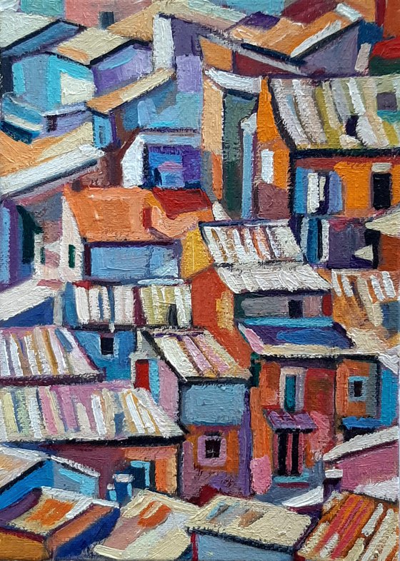 Roofs II, miniature16x11