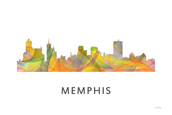 Memphis Tennessee Skyline WB1