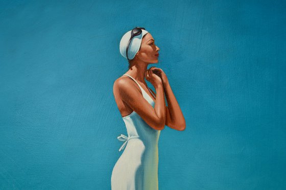 Drying off - in white