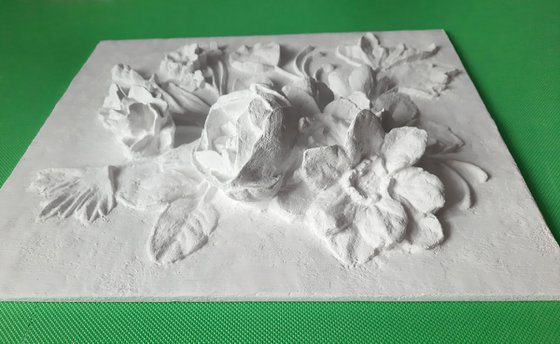 sculptural wall art "Elegant bouquet"