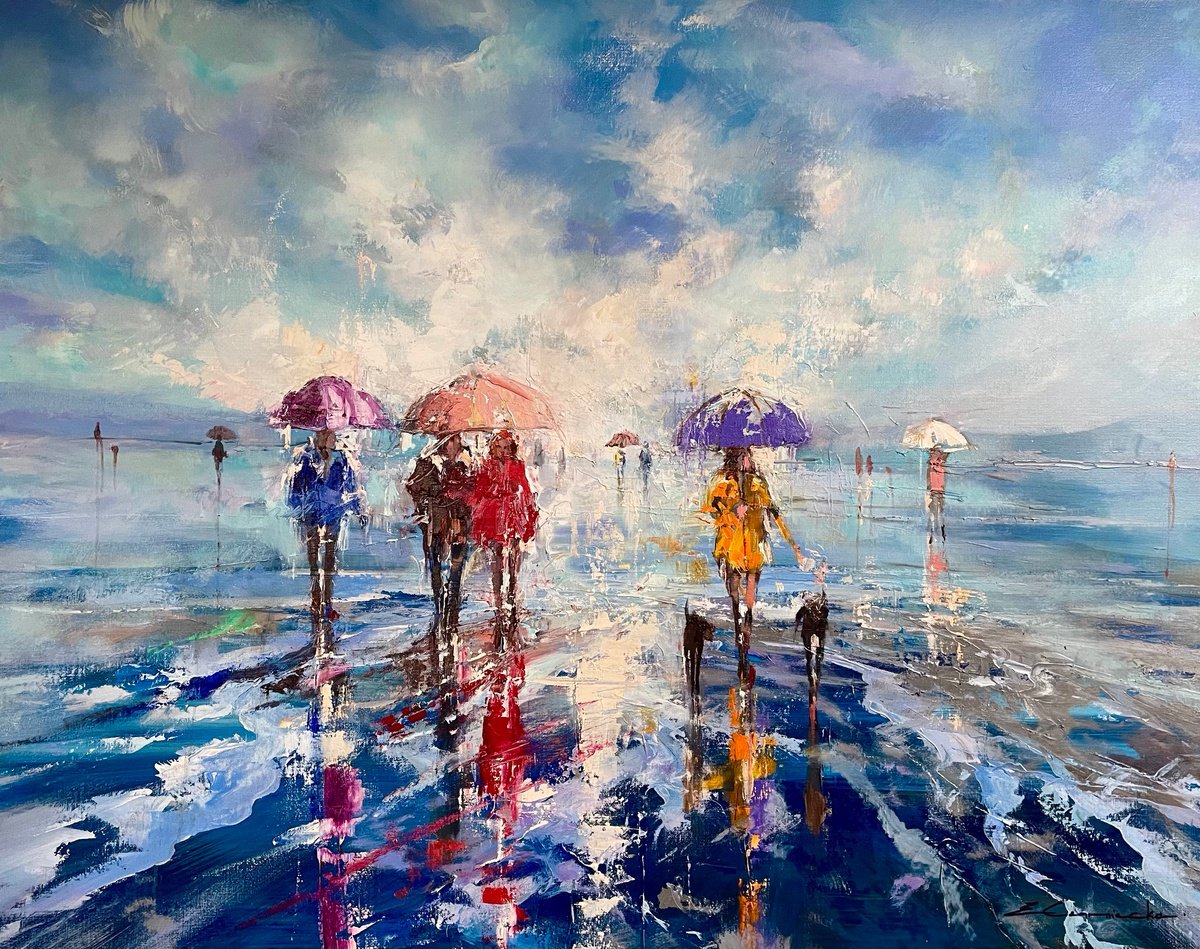 Oceans Mirror By Ewa Czarniecka, 40 X 32, Artwork For Sale On Artfinder