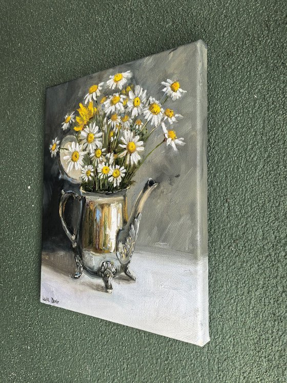 Chamomile wild flowers