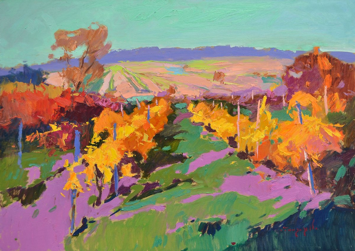 The Evening Vineyards by Alexander Shandor