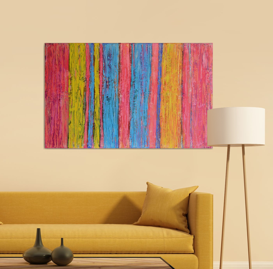 Sweet Home - Palette Knife Textured art