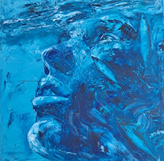 Figure in Blue