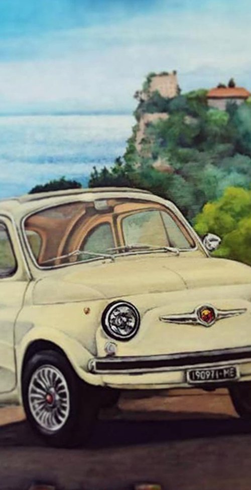 Fiat 500: iconic Italian car by Oksana Siciliana