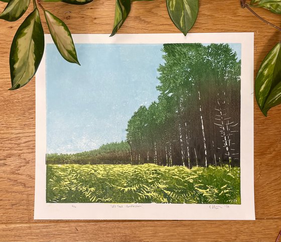 Forest Linocut Print