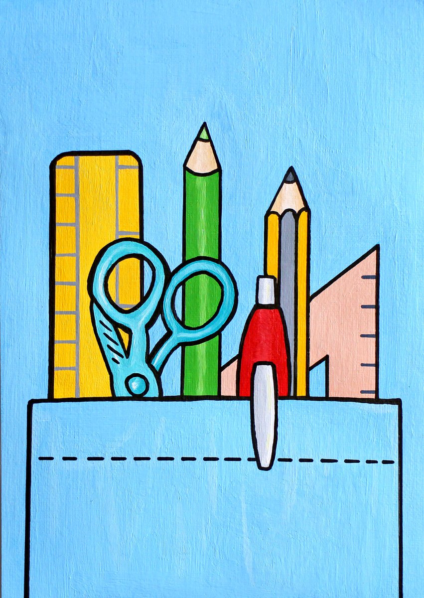 Stationery Pocket on A5 Paper by Ian Viggars